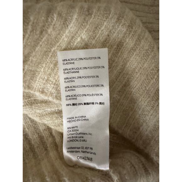 URBAN OUTFITTERS Uo Bibi Wrap Sweater In Cream Size Small $60 - Picture 7 of 7